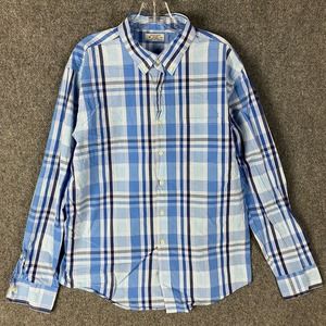 Reed Edward Button Down Shirt Men's XL Long Sleeve Plaid 100% Cotton Adults